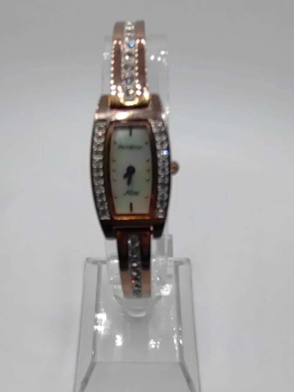 Womens Watch Rose-Gold Armitron Mother of Pearl Face w/ New Battery